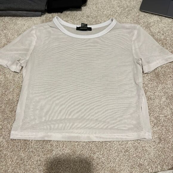 White mesh shirt  - Picture 1 of 2